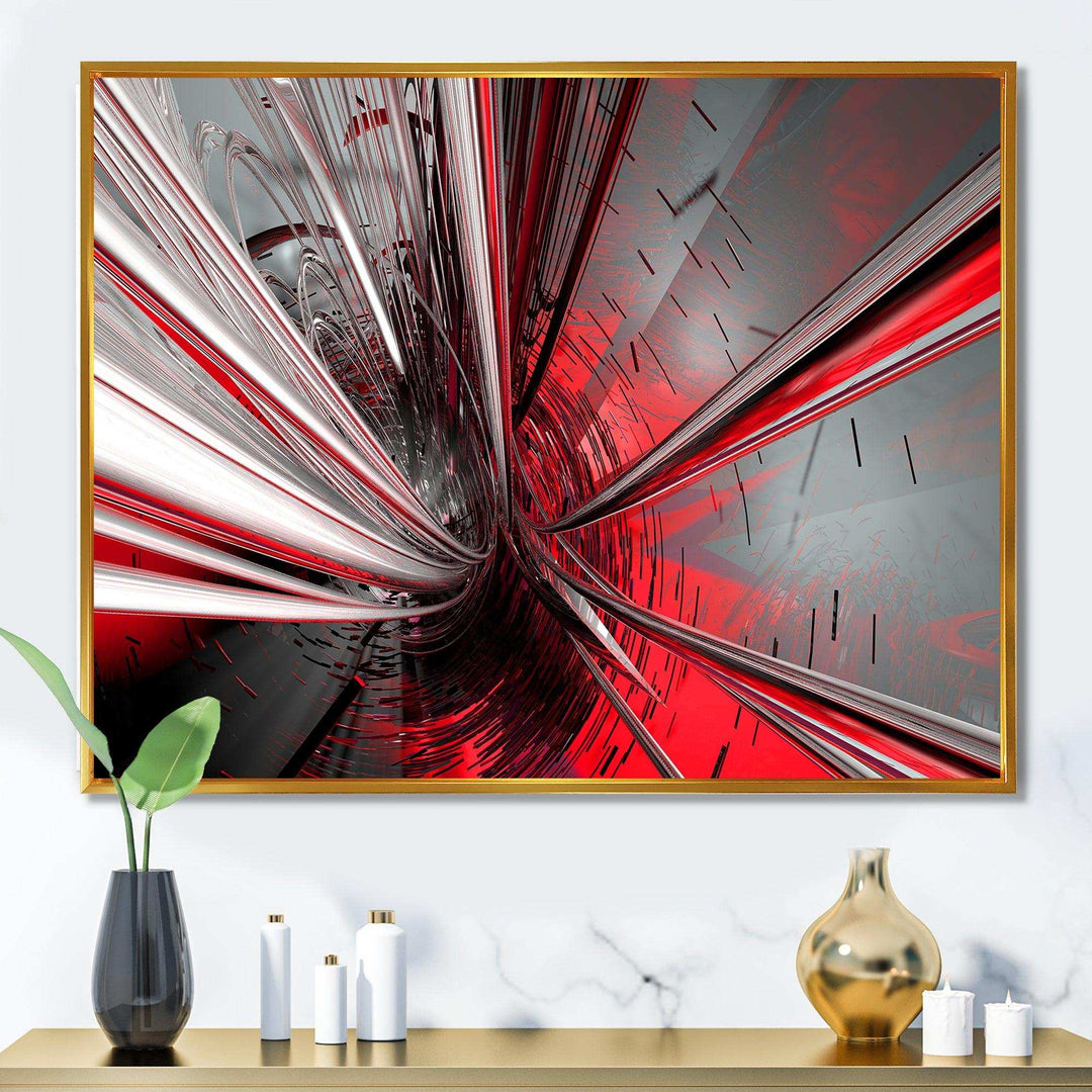 Fractal Deep into Middle - Modern Living Room Wall Decor