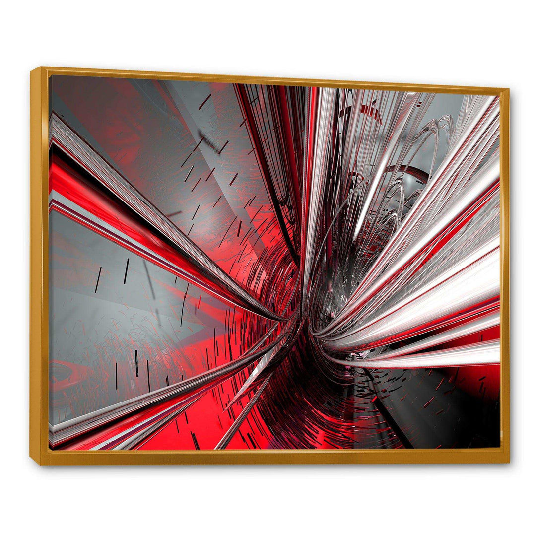 Fractal Deep into Middle - Modern Living Room Wall Decor