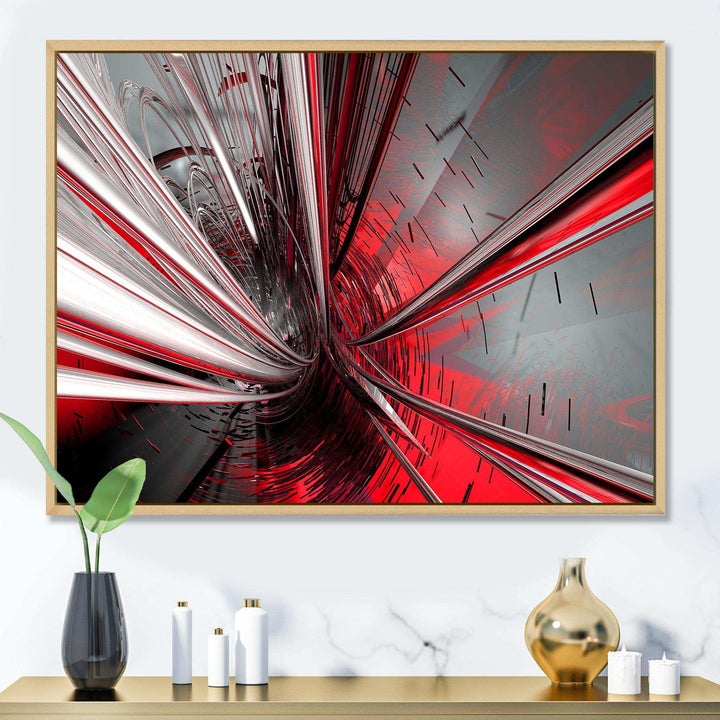 Fractal Deep into Middle - Modern Living Room Wall Decor