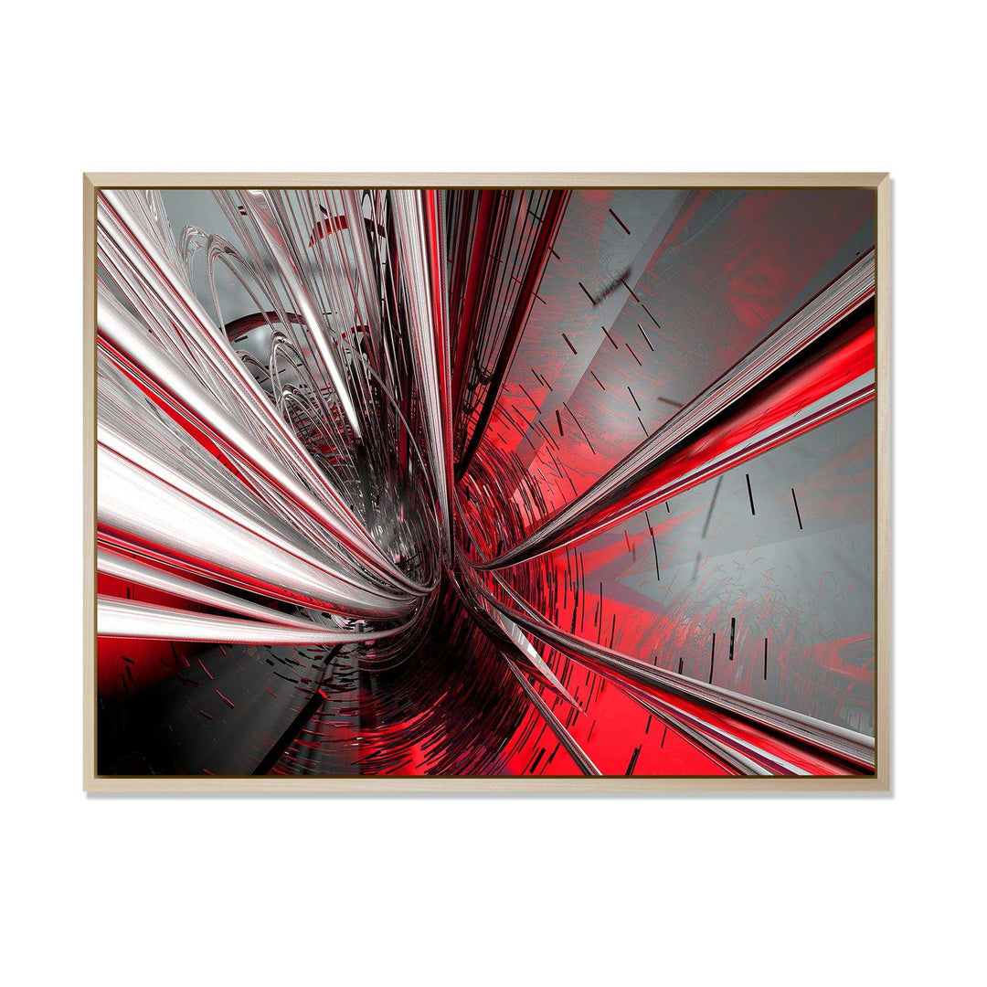 Fractal Deep into Middle - Modern Living Room Wall Decor