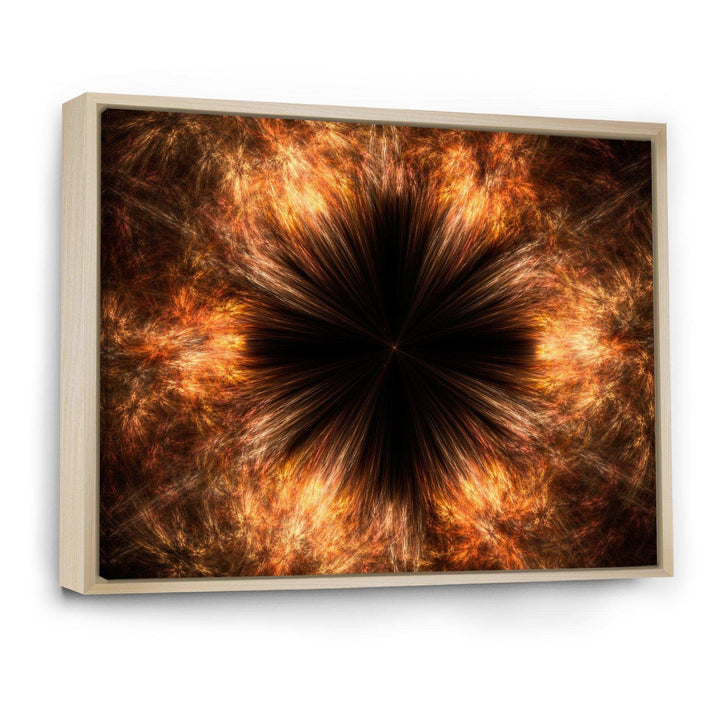 Fractal Black Brown Flower - Modern Wall Art Prints