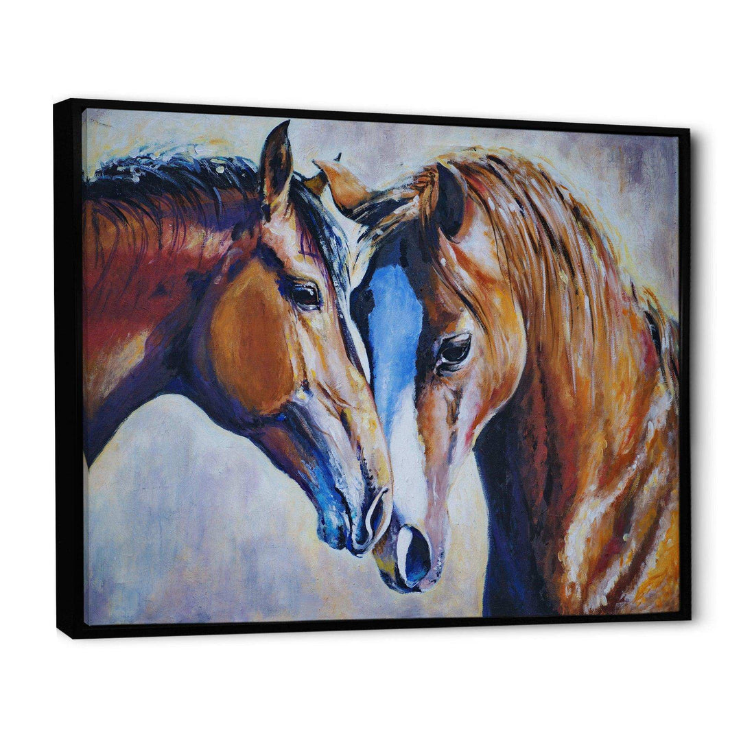 Brown Amorous Horses
