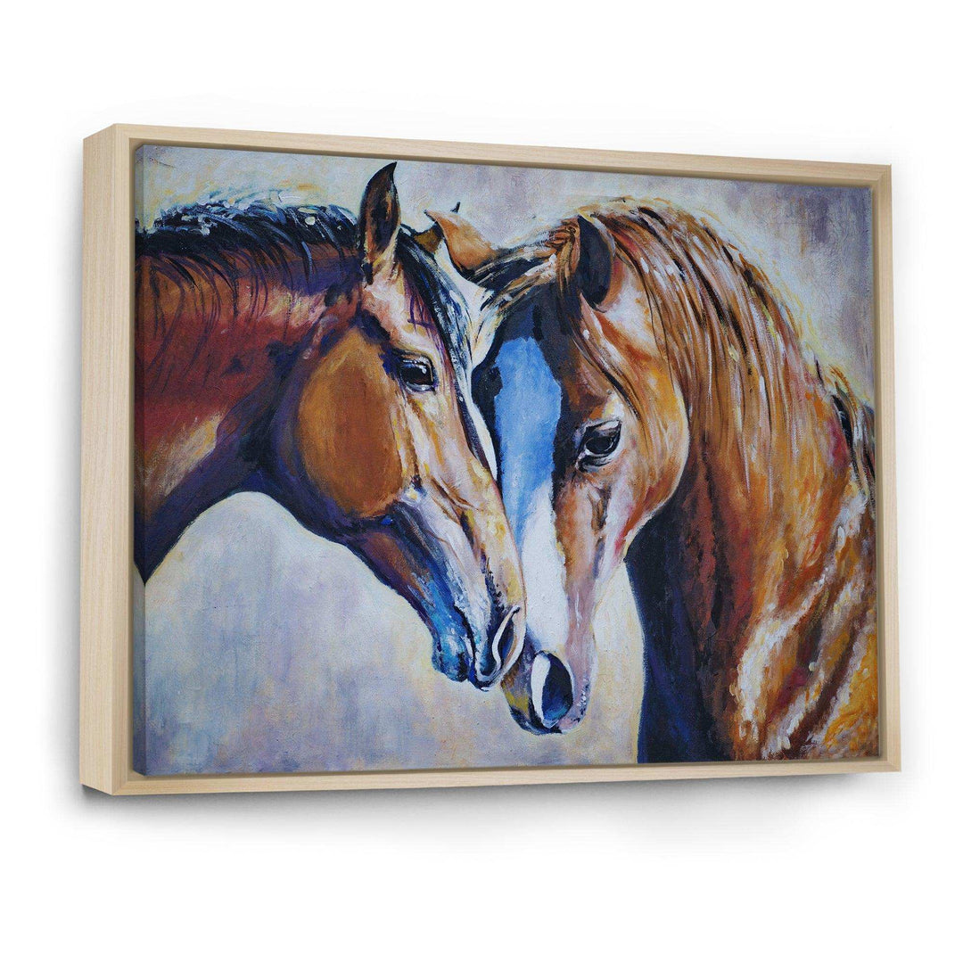 Brown Amorous Horses