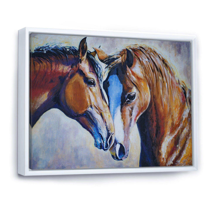 Brown Amorous Horses