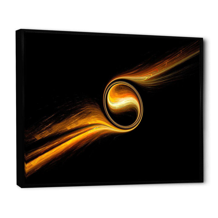 Fractal Dancing Yellow Design - Modern Bedroom Wall Art