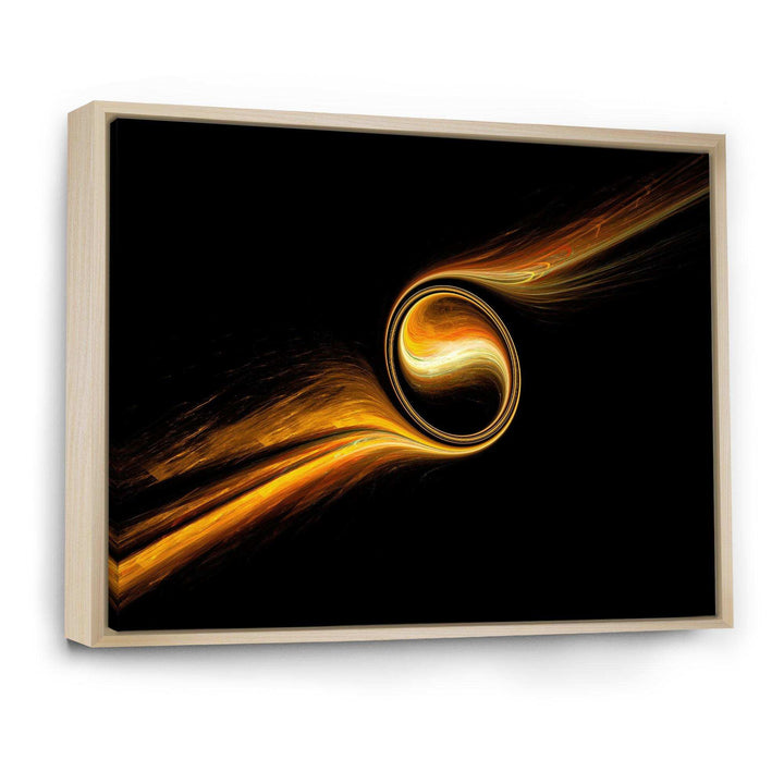 Fractal Dancing Yellow Design - Modern Bedroom Wall Art