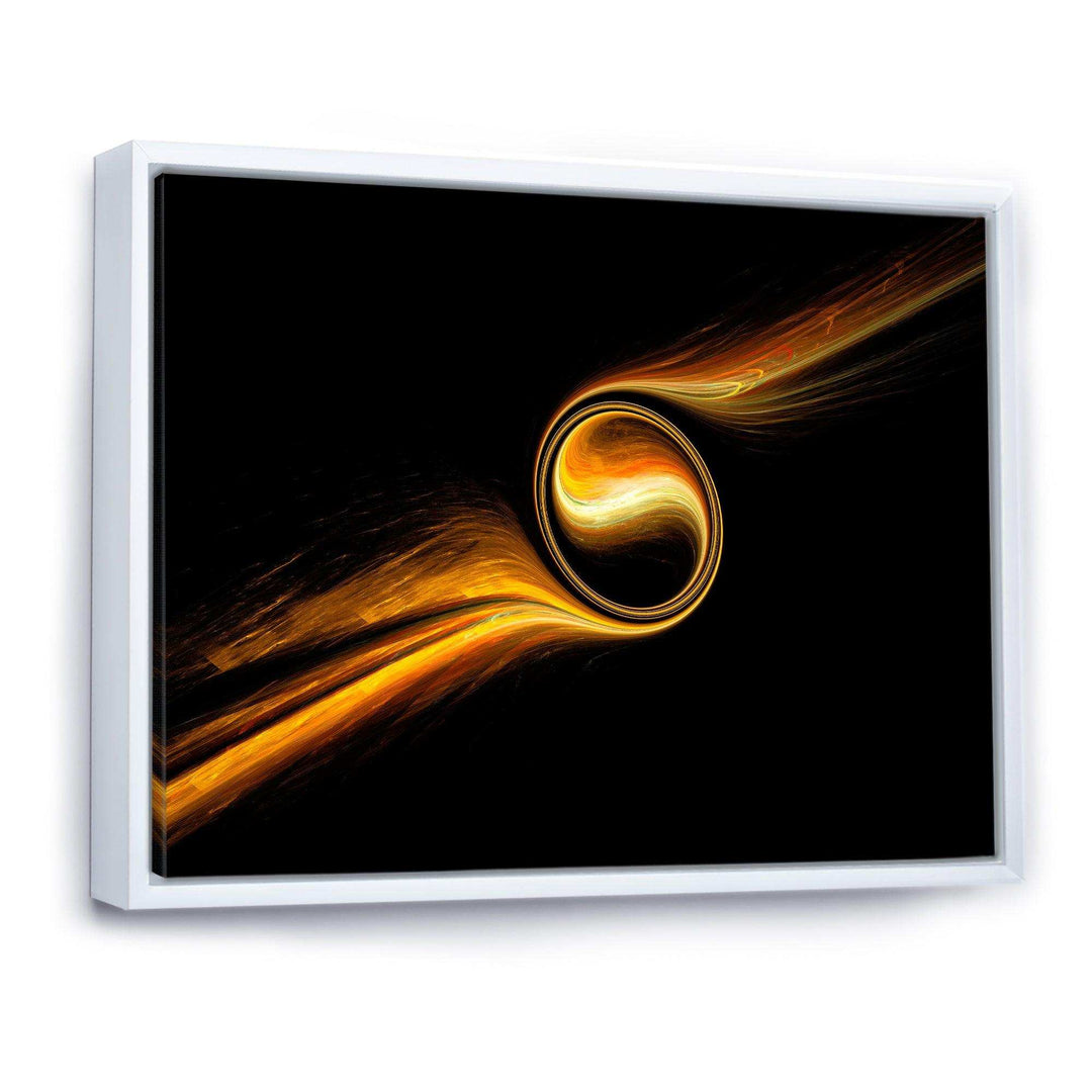 Fractal Dancing Yellow Design - Modern Bedroom Wall Art