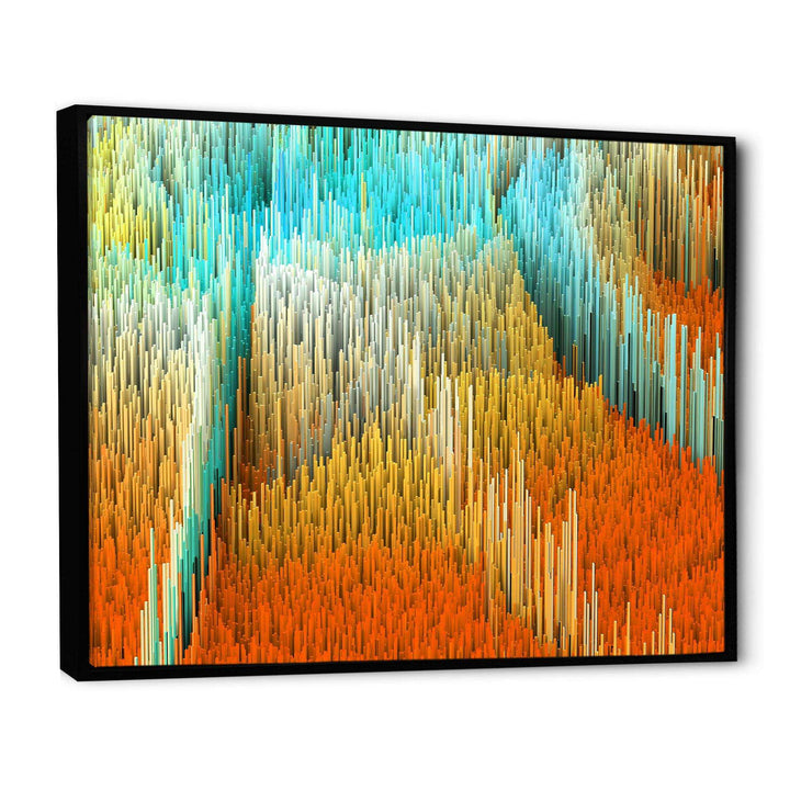 Macro Render Structure Yellow Orange - Modern Wall Art Prints