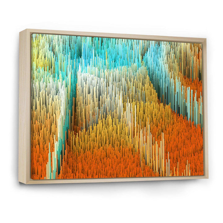 Macro Render Structure Yellow Orange - Modern Wall Art Prints
