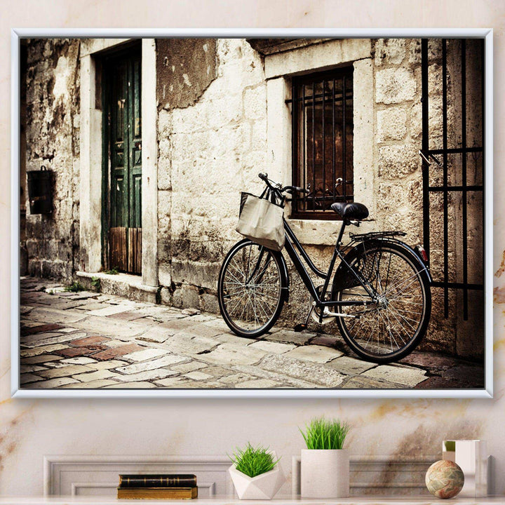 Bicycle with Shopping Bag
