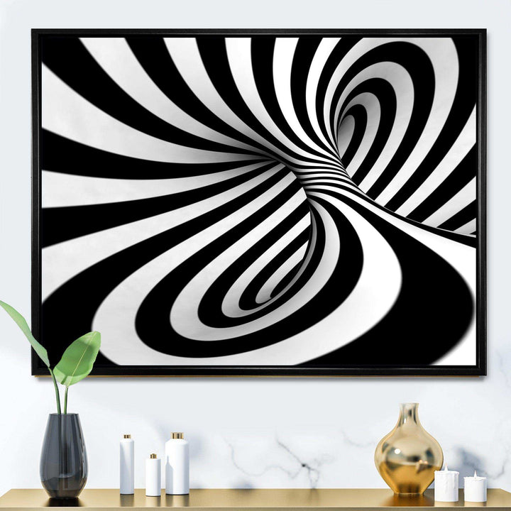 Spiral Black n White - Modern Wall Art Prints