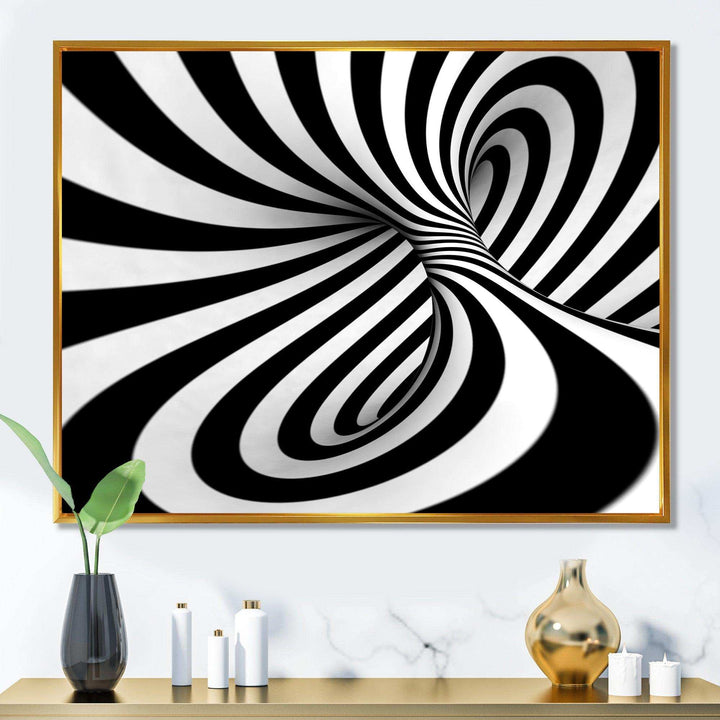 Spiral Black n White - Modern Wall Art Prints