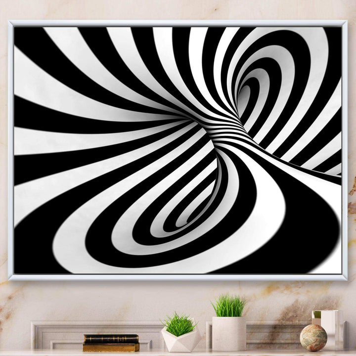 Spiral Black n White - Modern Wall Art Prints