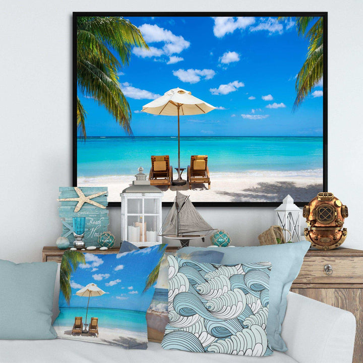 Turquoise Beach with Chairs