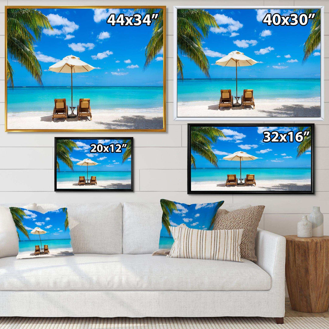 Turquoise Beach with Chairs