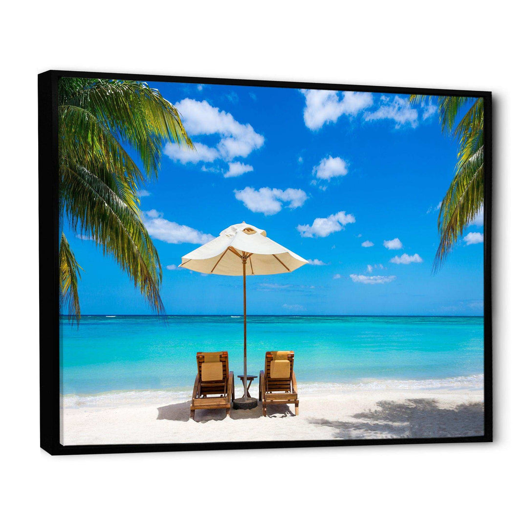 Turquoise Beach with Chairs