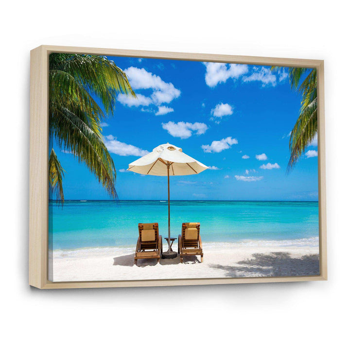 Turquoise Beach with Chairs