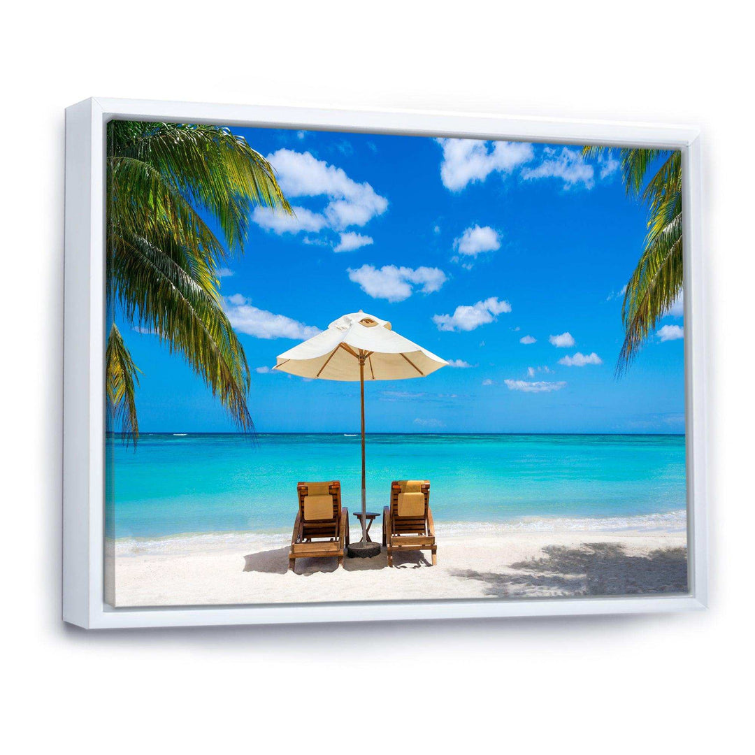 Turquoise Beach with Chairs