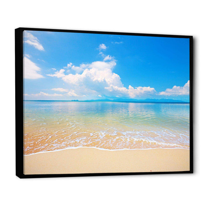 Large Clouds Over Calm Beach