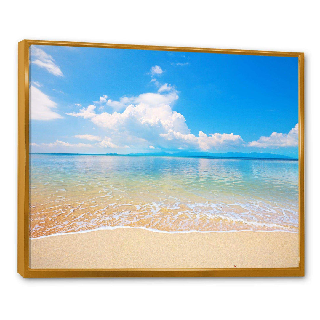 Large Clouds Over Calm Beach