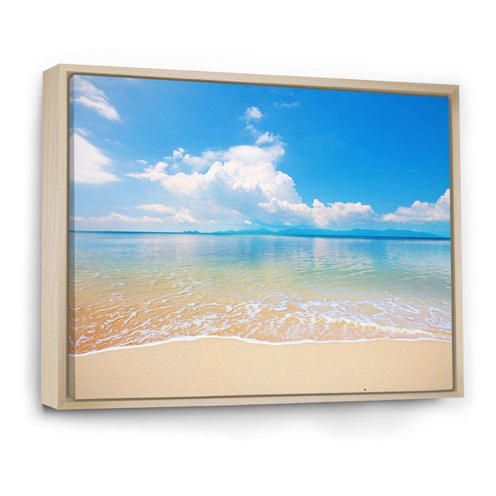 Large Clouds Over Calm Beach