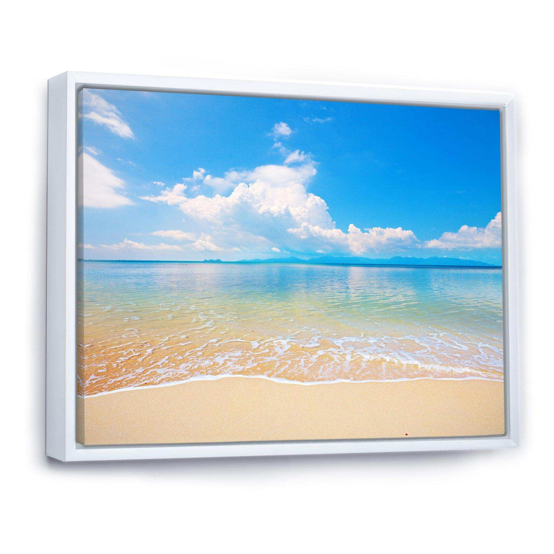 Large Clouds Over Calm Beach
