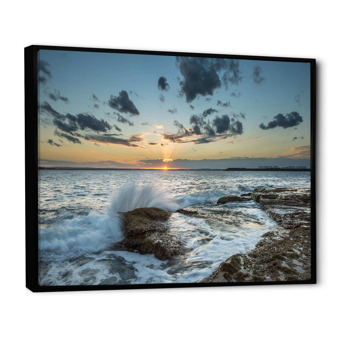 Designart Bright Sydney Sunset Over Sea - Beach Wall Art