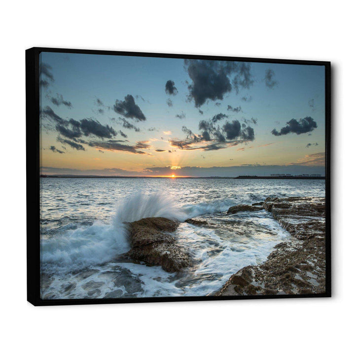 Designart Bright Sydney Sunset Over Sea - Beach Wall Art