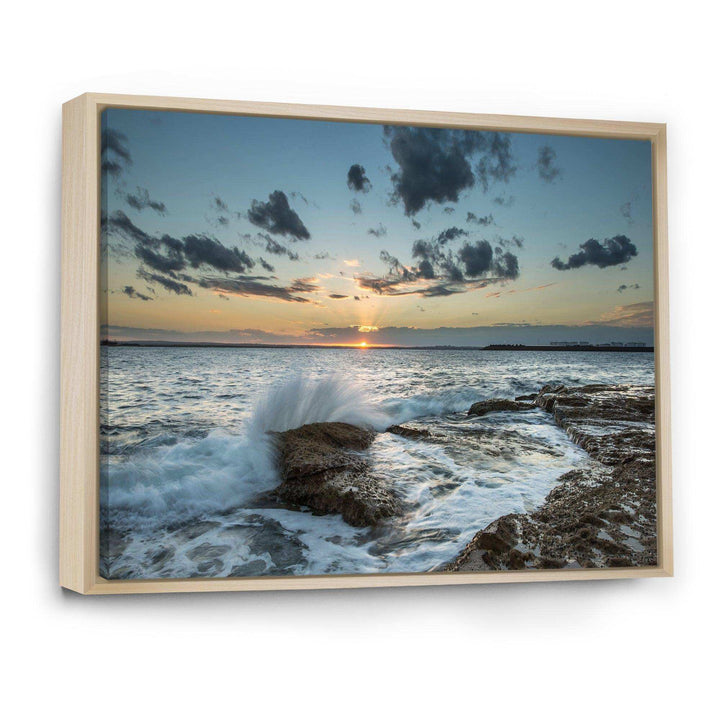 Designart Bright Sydney Sunset Over Sea - Beach Wall Art
