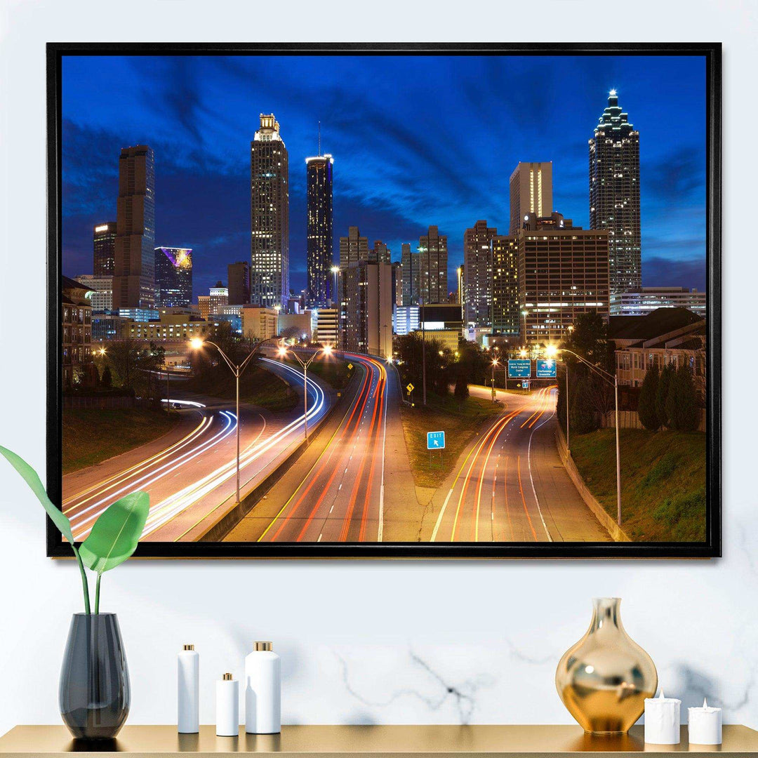 Atlanta Skyline Twilight Blue Hour