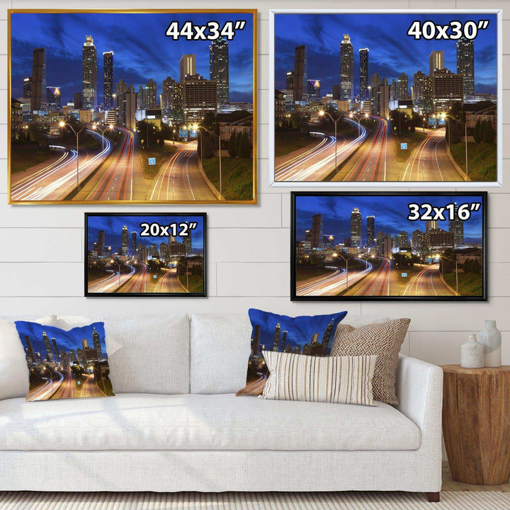 Atlanta Skyline Twilight Blue Hour