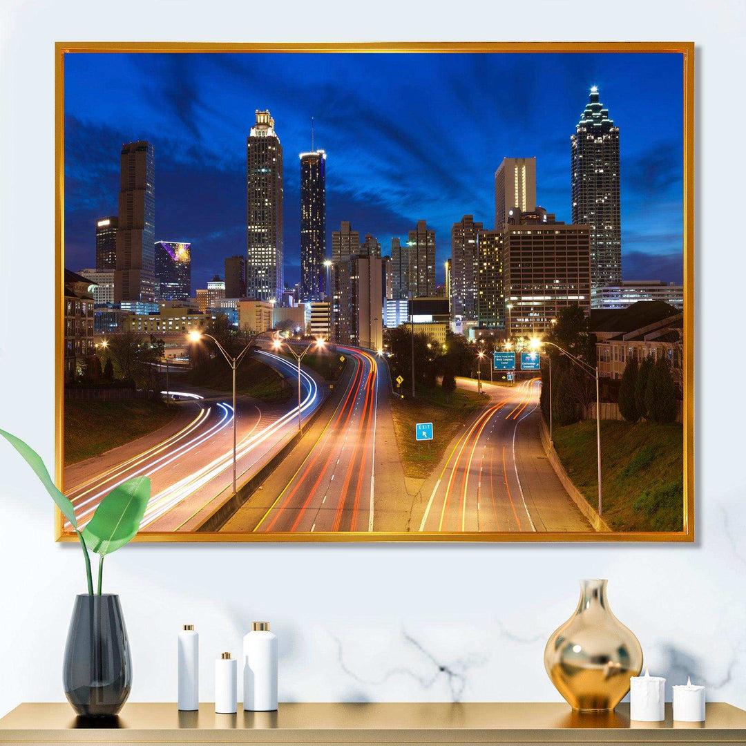 Atlanta Skyline Twilight Blue Hour