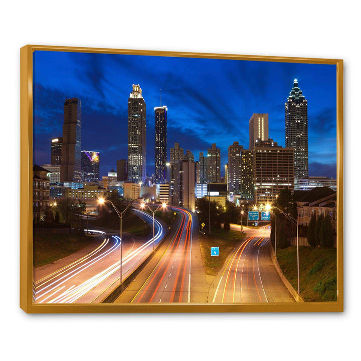Atlanta Skyline Twilight Blue Hour