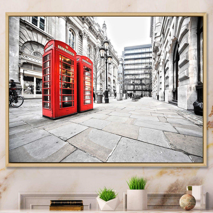 Phone Booths on Street