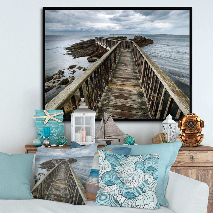 Wooden Pier on North Irish Coastline
