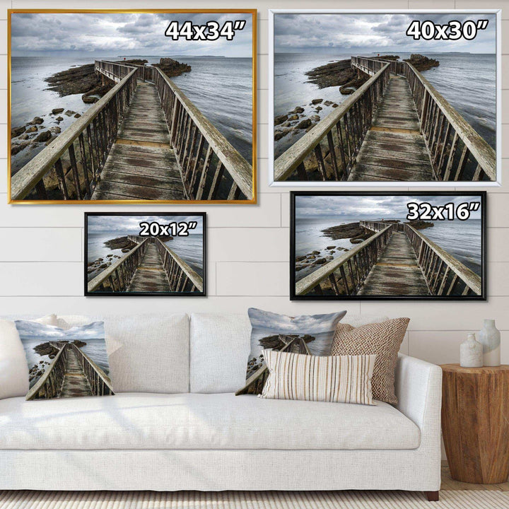 Wooden Pier on North Irish Coastline