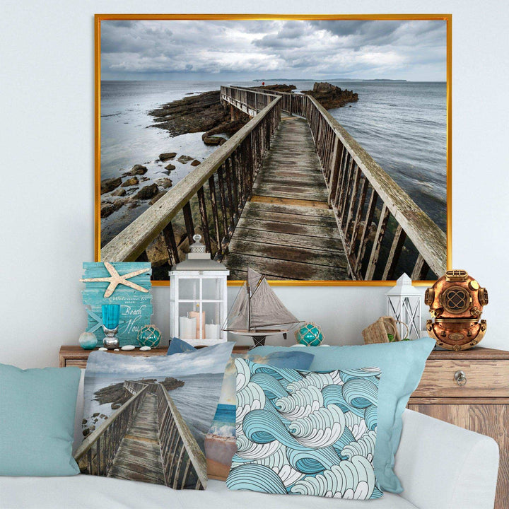 Wooden Pier on North Irish Coastline