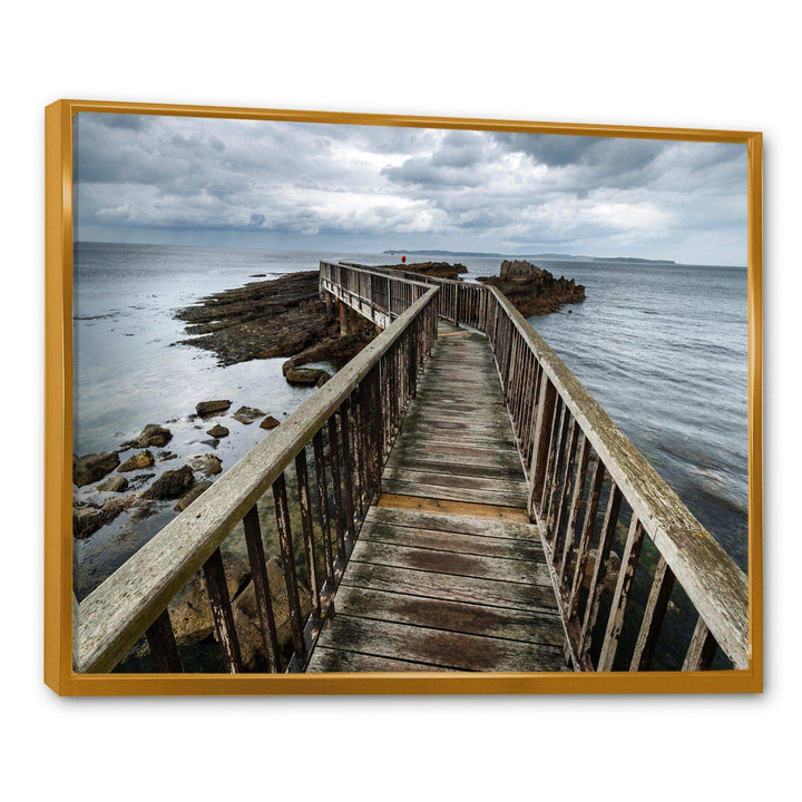 Wooden Pier on North Irish Coastline