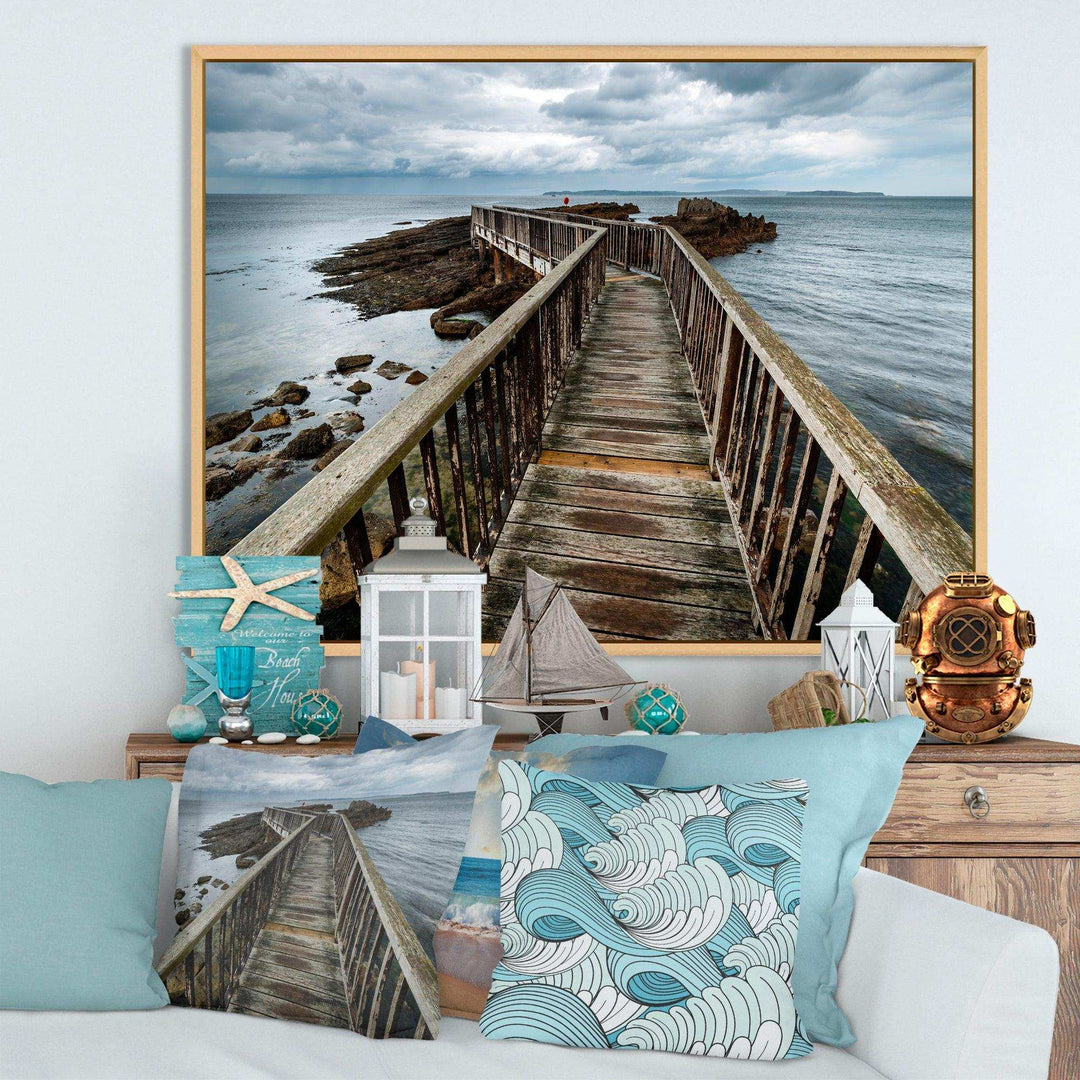 Wooden Pier on North Irish Coastline