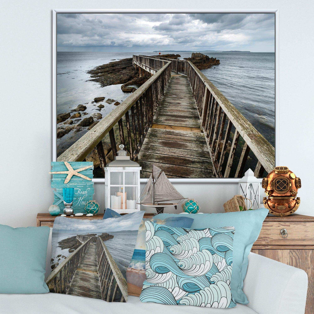 Wooden Pier on North Irish Coastline