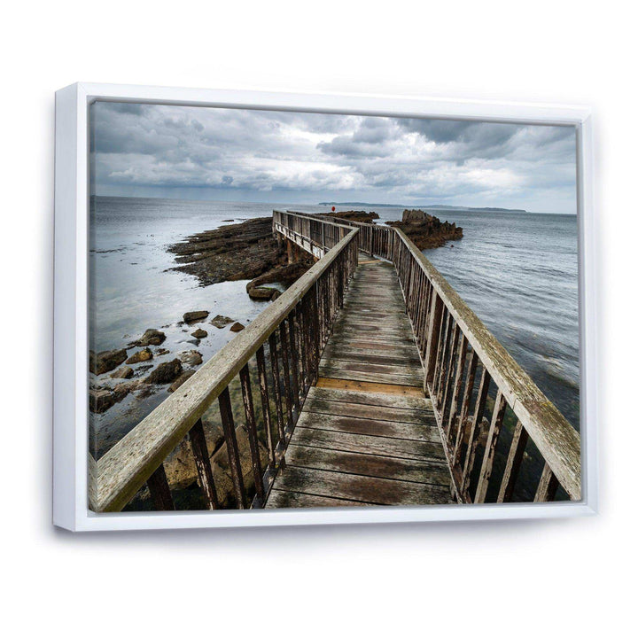 Wooden Pier on North Irish Coastline