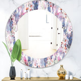 Feathers 2' Bohemian and Eclectic Mirror - Oval or Round Vanity Mirror