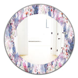 Feathers 2' Bohemian and Eclectic Mirror - Oval or Round Vanity Mirror