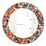 Feathers 4' Modern Mirror - Oval or Round Wall Mirror
