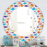 Costal Creatures 7' Traditional Mirror - Oval or Round Wall Mirror