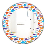 Costal Creatures 7' Traditional Mirror - Oval or Round Wall Mirror