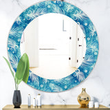 Feathers 8' Modern Mirror - Oval or Round Wall Mirror