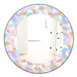 Pastel Dreams 3' Modern Mirror - Oval or Round Wall Mirror