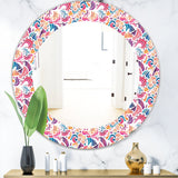 Mosaic Pattern' Modern Mirror - Oval or Round Wall Mirror