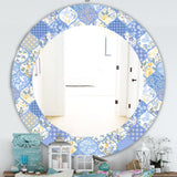Floral Dew 8' Traditional Mirror - Oval or Round Wall Mirror